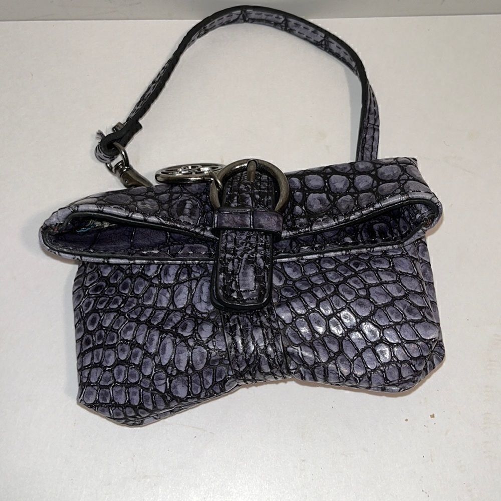 Jessica Simpson mini croc look purse 6”x5.5” x5.5” strap